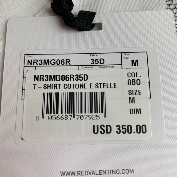 Red Valentino Tshirt BNeW Sz M - Picture 12 of 12